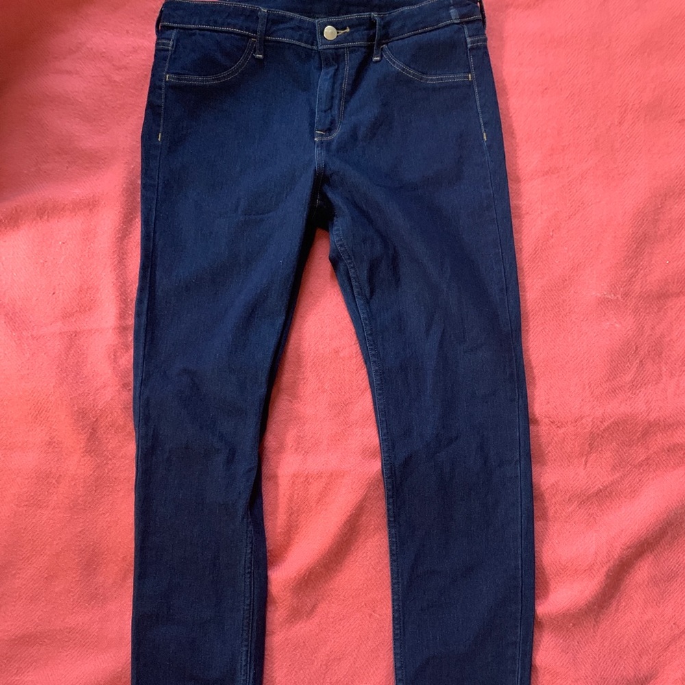 Dark blue denim jeans
